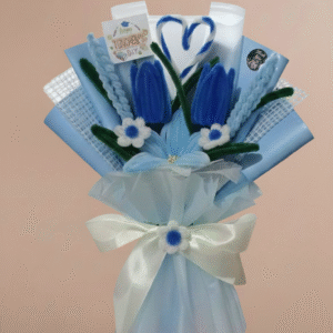 sapphire tulip bouquet
