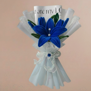 handcrafted tulip bouquet